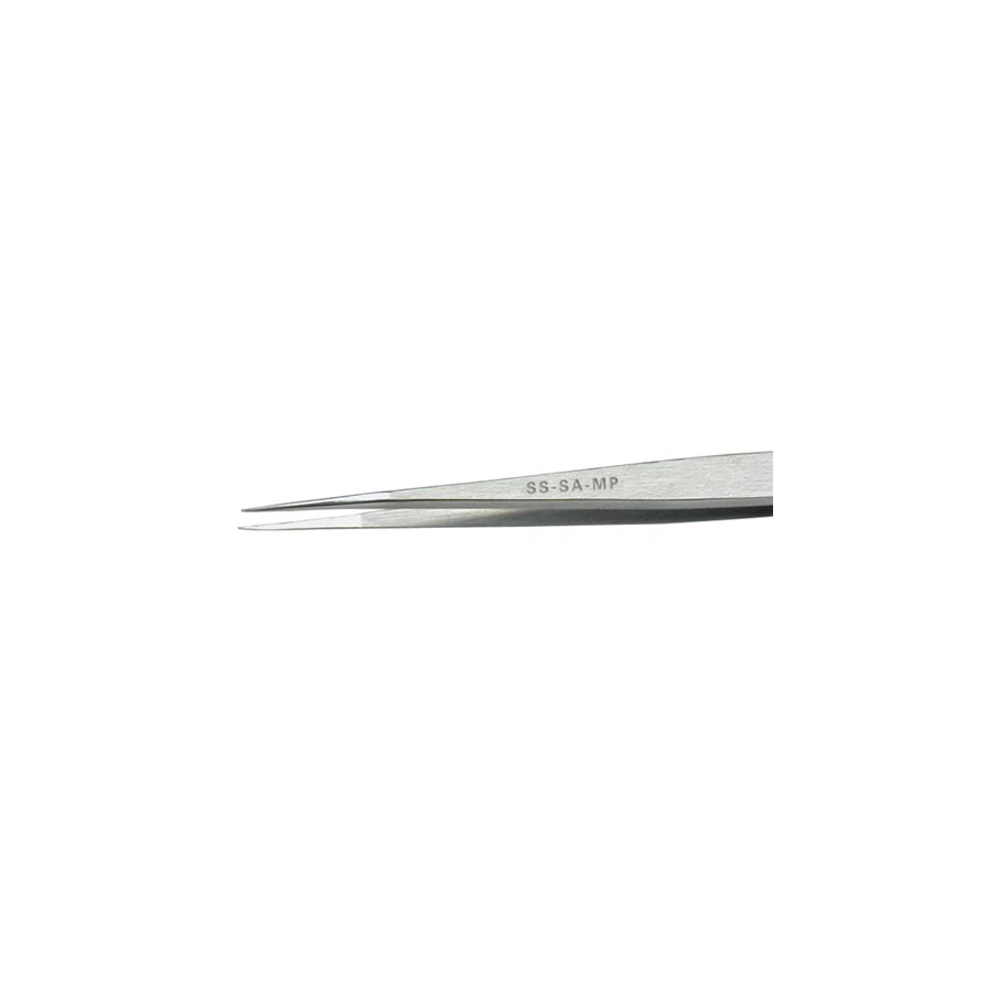 Excelta SS-SA-MP Excelta Long Straight Tip Tweezer SS Mirror Polish