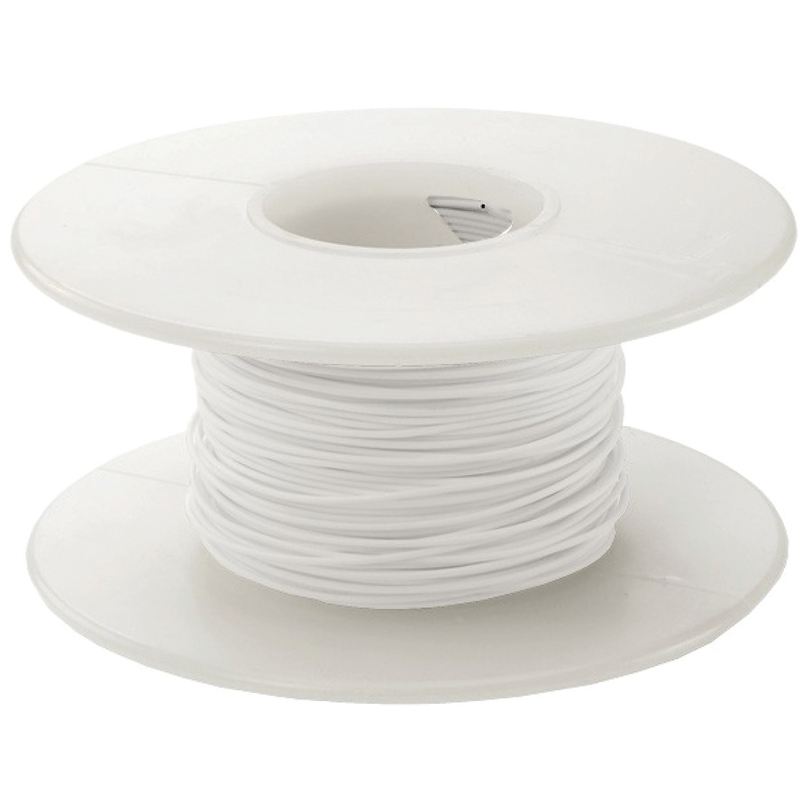 Alpha Wire 3051-WHITE Hookup Wire 22AWG White (Stranded) UL AWM 1007