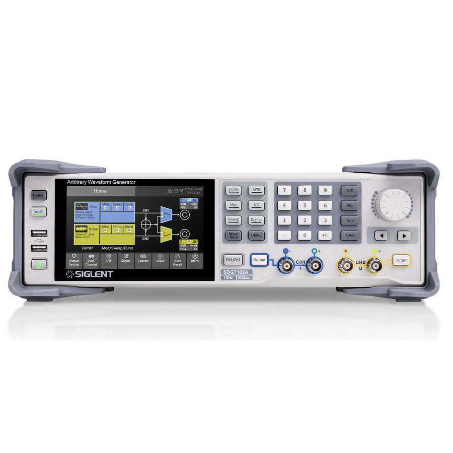 Siglent SDG7102A Arbitrary Waveform Generator, 1 GHz, 5 GS/s, 512 Mpts, 2 Channel, SDG7000A Series