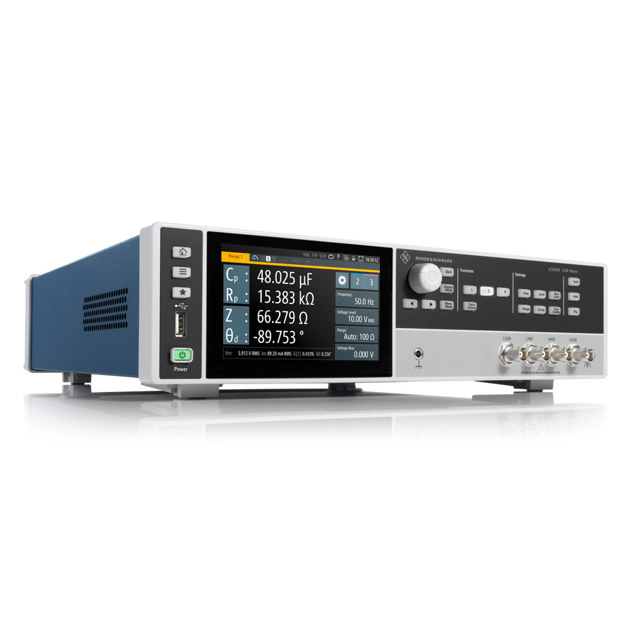 Rohde & Schwarz LCX200COM LCR Meter Package, 10 MHz, Advanced Analysis, Binning, Ext Bias, LCX Series