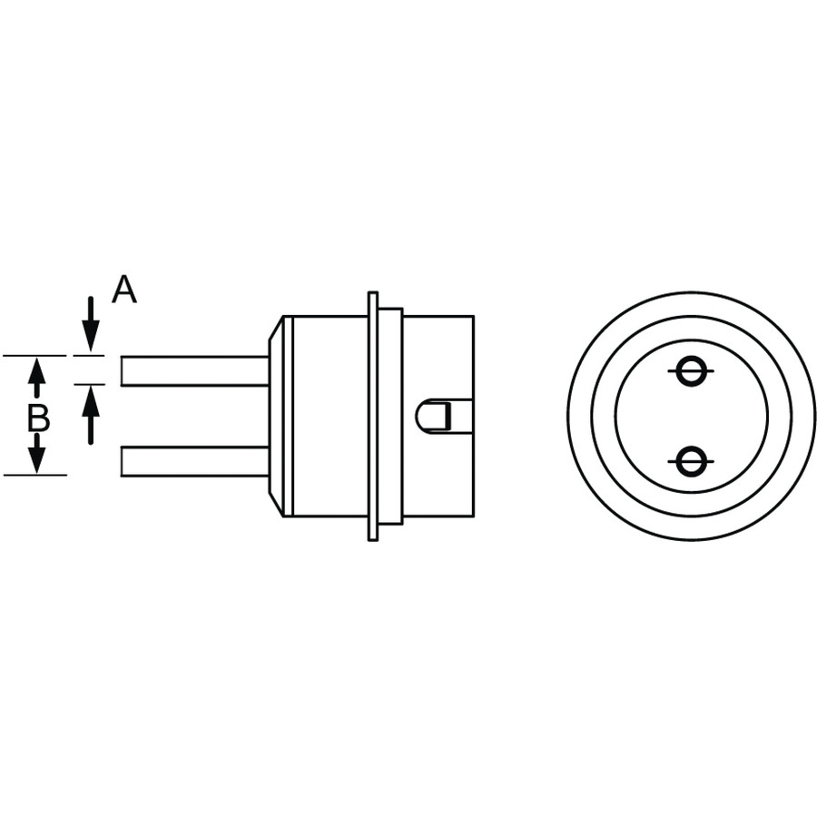 Weller T0058736883N Hot Air Dual Nozzle, Round, 2x2.5 mm, without Vacuum