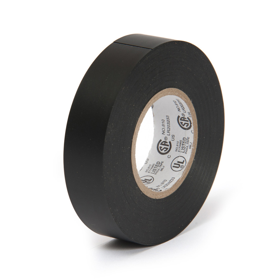 Techni-Pro 758IE801B Electrical Tape, 3/4"x66', 1" Core, 7.0 mil, Black, Economy Grade