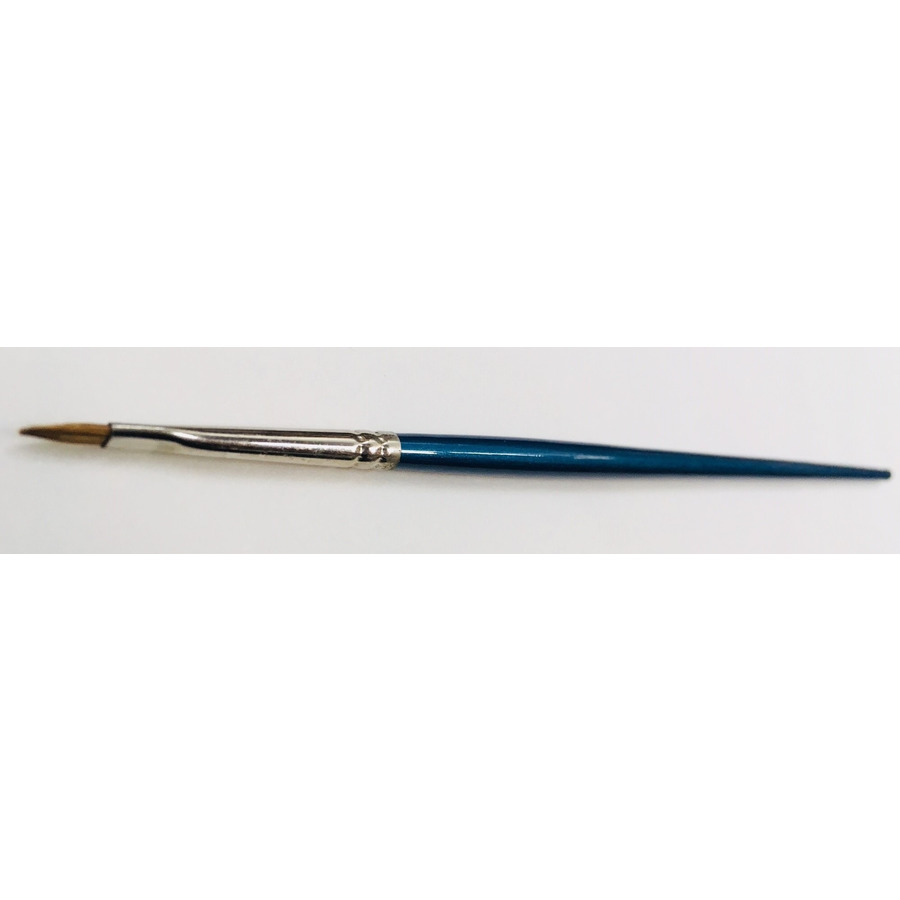 Gordon Brush 0611-02000 Artist Brush, Flat, Anti-Static, Sable/Wood, Sz: #2, Trim: 1/4", OAL 7", ESD, 611 Series