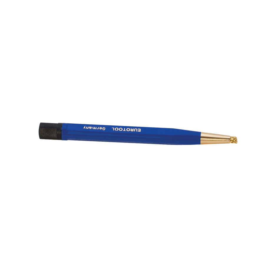 Euro Tool BRS-295.00 Scratch Brush, Brass, Pen Shape, 4-1/2"