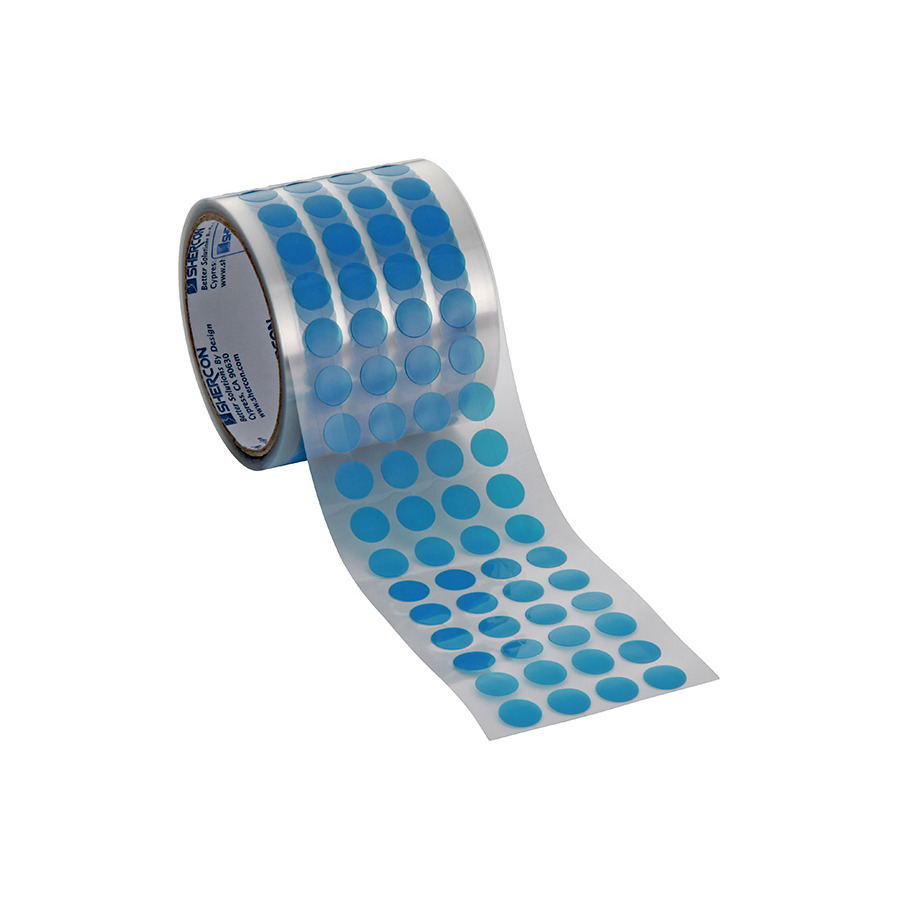 Techni-Pro 451-708 Poly Dots, 3/8", 3" Core, 3.0 mil, Blue