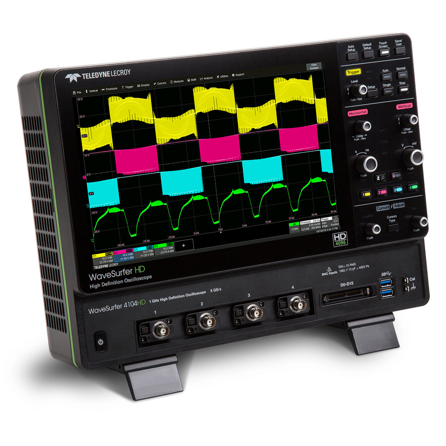 Teledyne LeCroy WAVESURFER 4024HD Digital Oscilloscope, 200MHz, 4Ch, 5GS/s, 12.5Mpts, 4000HD Series