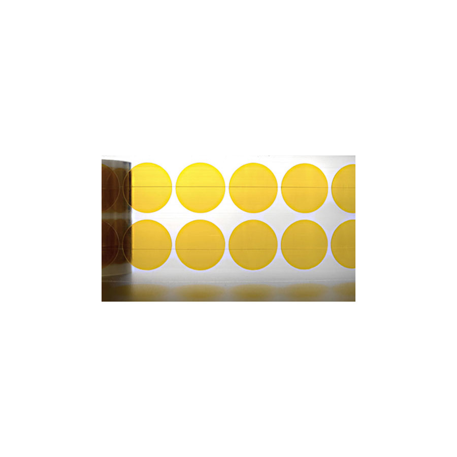 Techni-Pro 590-148 Kapton Disc, 1/8", 3" Core, 2.5 mil, Silicone, 2000/Roll