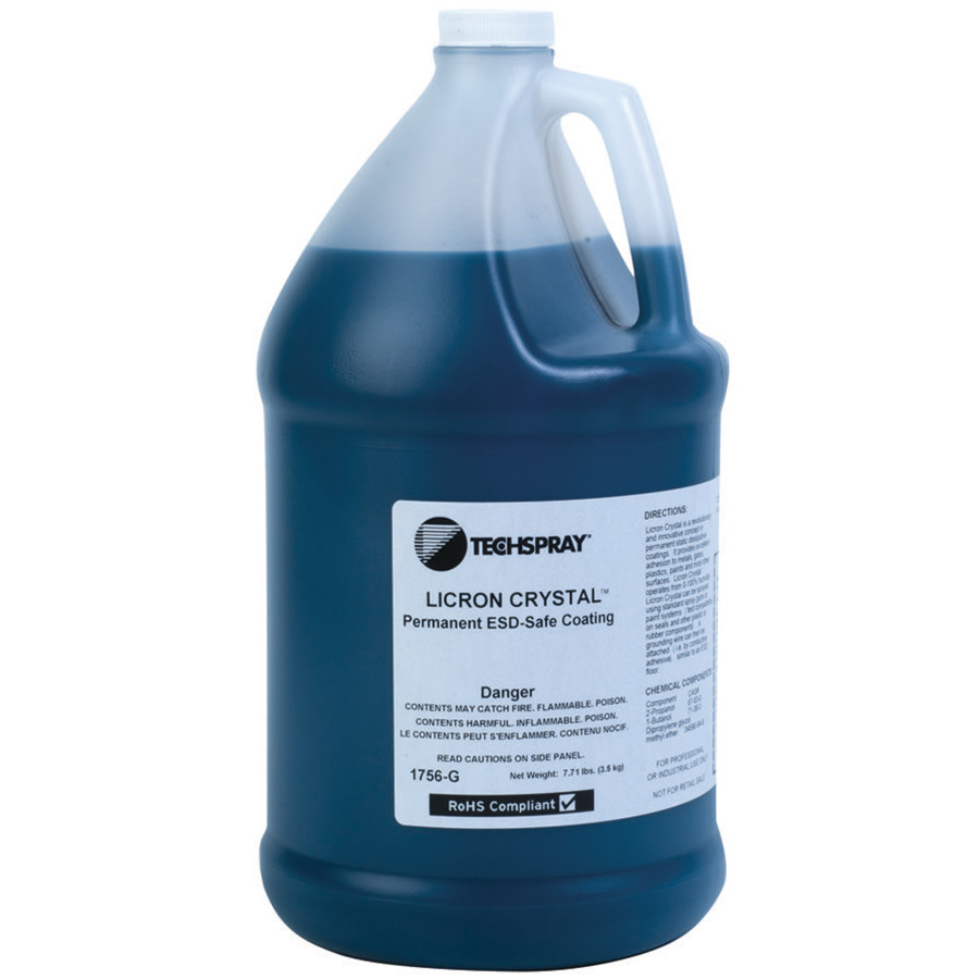 Techspray 1756-G Licron Crystal ESD-Safe Static-Dissipative Coating, 1 Gallon