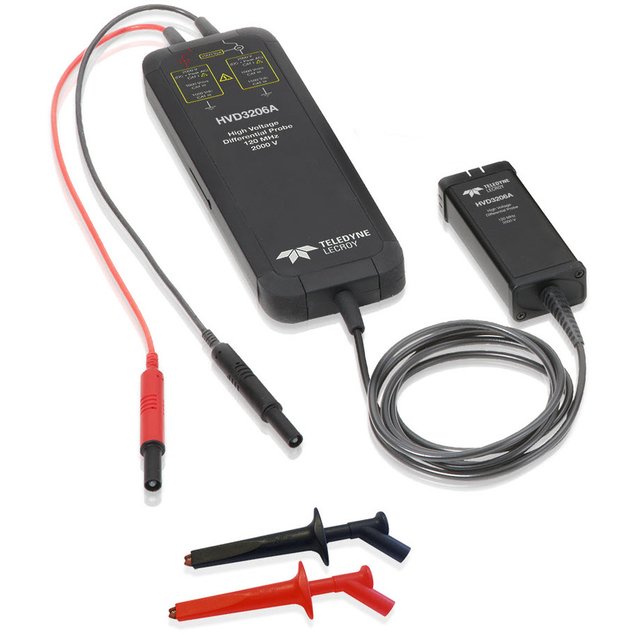 Teledyne LeCroy HVD3206A-6M Differential Probe, 2 kV, 80 MHz, Auto Zero, 6m Cable, HVD3000A Series