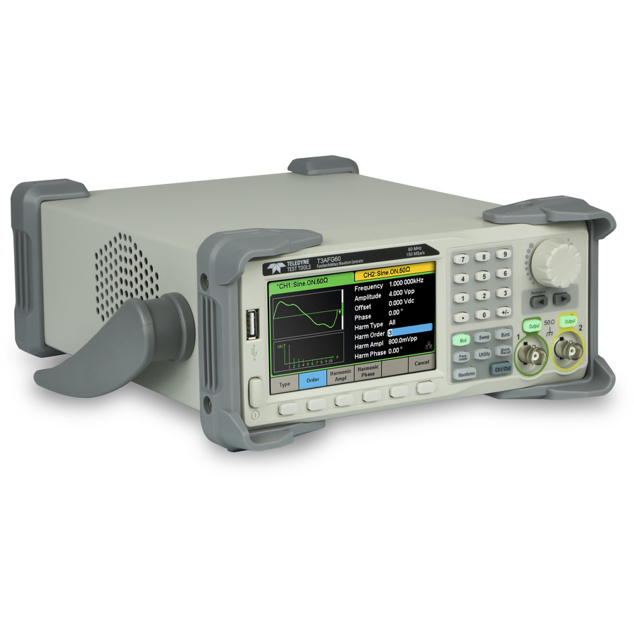 Teledyne LeCroy T3AFG30 Arbitrary Function Generator, 30 MHz, 150 MS/s, 16 kpts, 2 CH, T3AFG Series