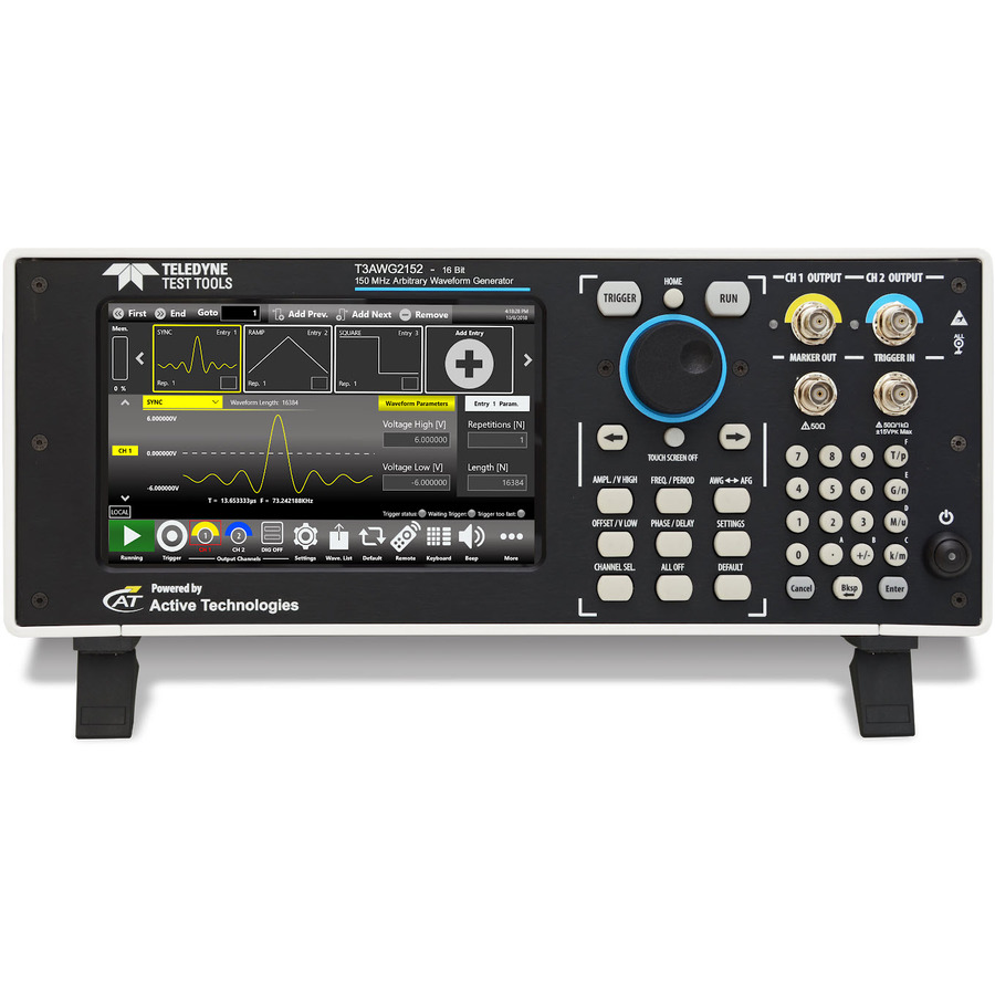 Teledyne LeCroy T3AWG2152-D Arbitrary Function Generator, 2/8 CH, 150MHz, 128Mpts, T3AWG2000 Series