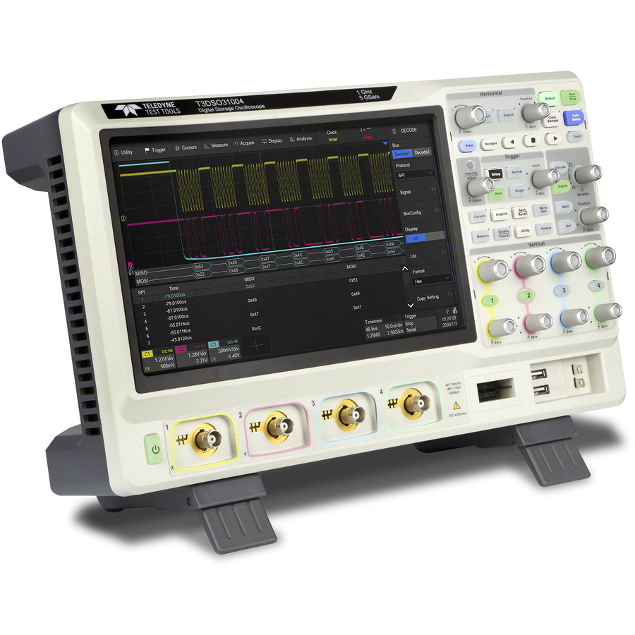 Teledyne LeCroy T3DSO3204 PROMO1 Mixed Signal Oscilloscope, 200 MHz, 4Ch, 5 GS/s, 3000 Series