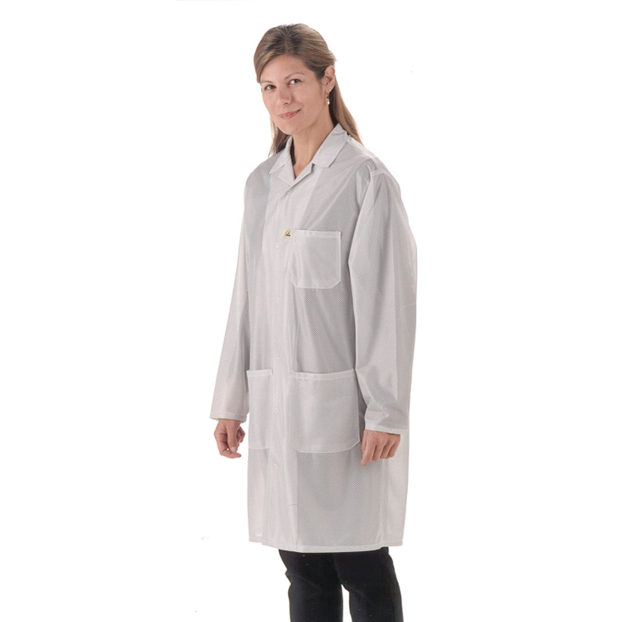 Tech Wear LOC-13-3XL Tech Wear Lab Coat Lapel Collar 3X-Large Knee Length