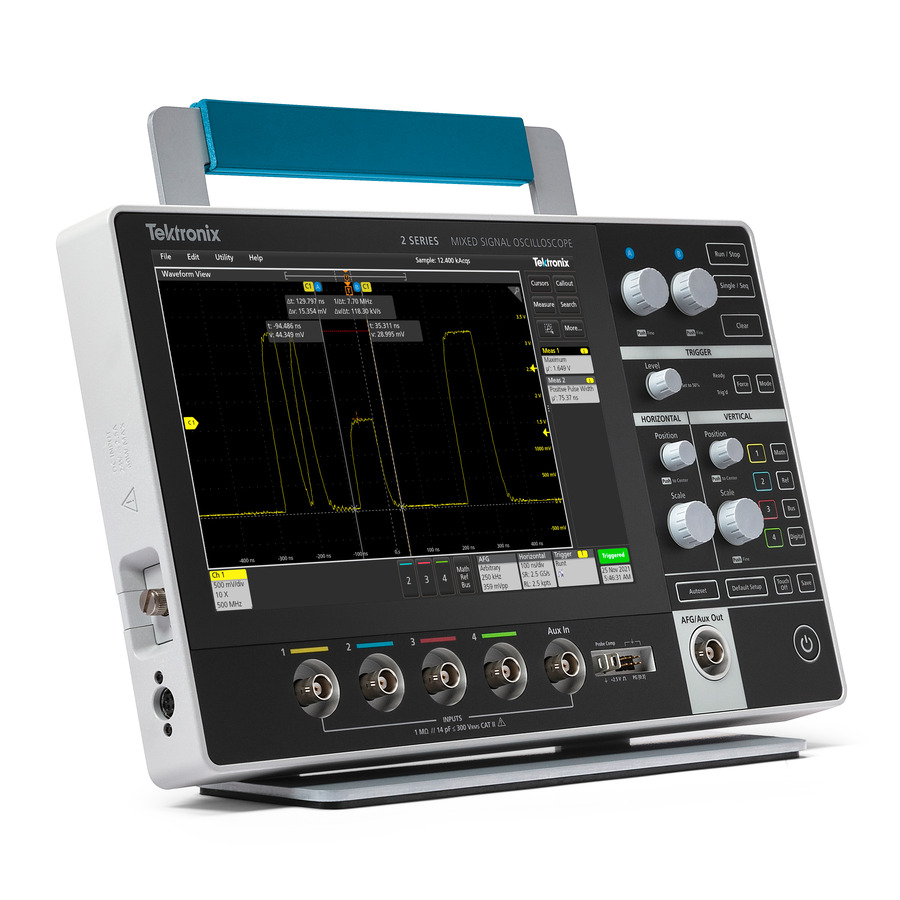 Tektronix MSO24 Mixed Signal Oscilloscope, 4 CH, 70 MHz, 1.25-2.5 GS/s, 10 Mpts, 2 Series MSO