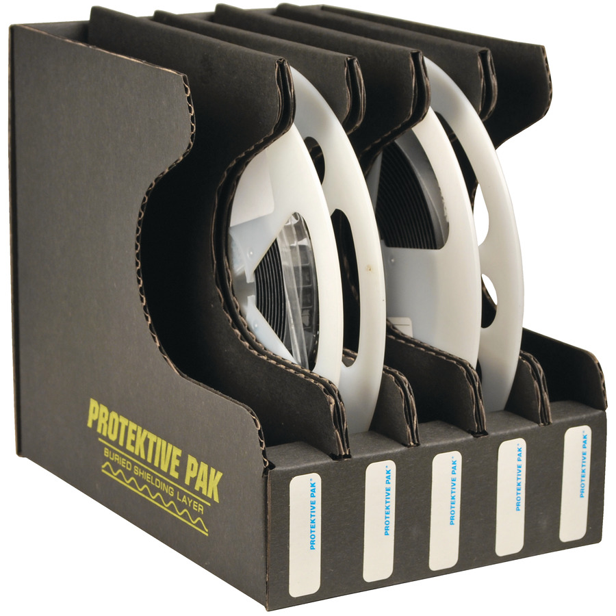 Protektive Pak 37566 Reel Storage Holder, 7 in, 5 Slots 5-3/4 x 8-1/4 x 7-1/4 in