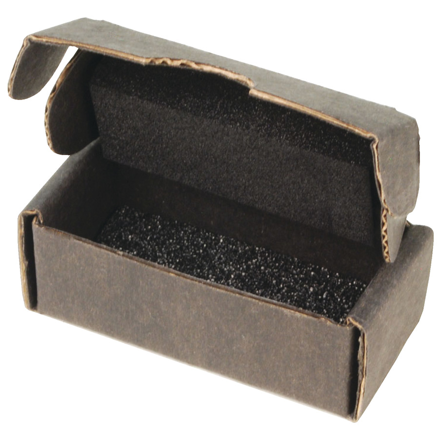 Protektive Pak 39508 Small Component Shipper, Black Foam, Top/Bottom, 2-1/2 x 1-1/4 x 1 in