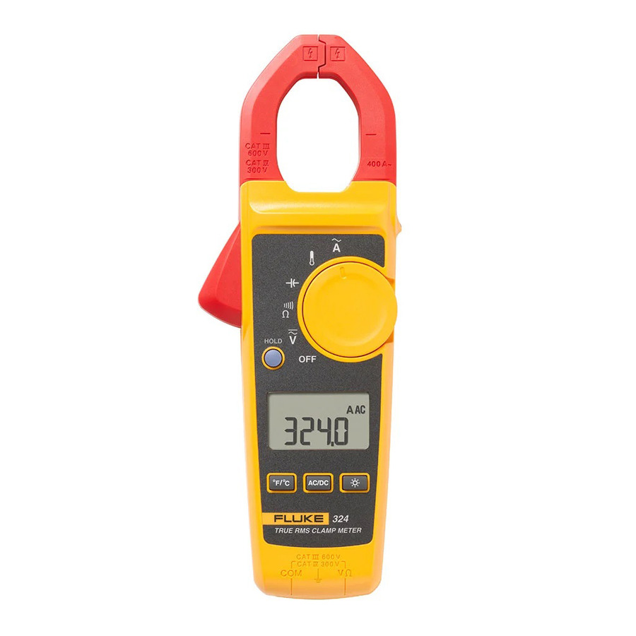 Fluke FLUKE-324 Clamp Meter, True-RMS, with Temperature and Capacitance, 320 Series