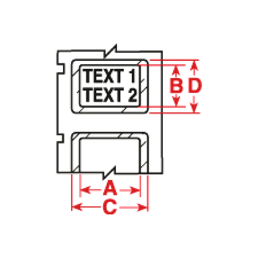 Brady PTPSL-20-424 PTPSL-20-424 2"x1" PERMA SHIELD LABELS 100/ROLL