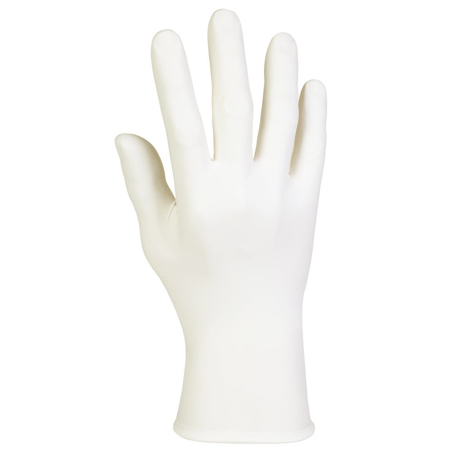 Kimberly-Clark K4556863 Cleanroom Nitrile Gloves, KIMTECH PURE G5, White, X-Small, 100/Bag