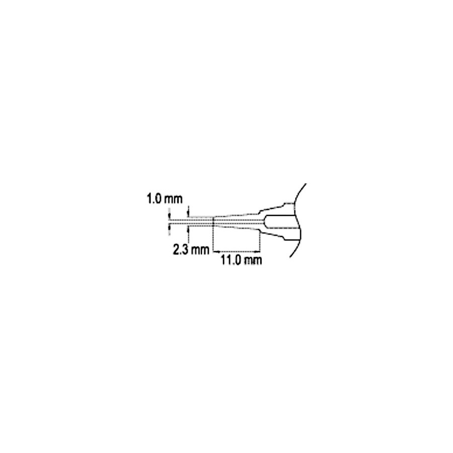 Hakko N3-L10 1.0mm Extra Long Nozzle for FM2024