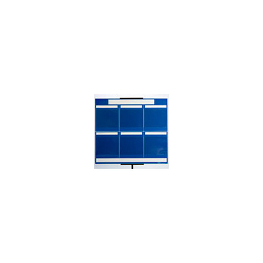 Brady 114613 6-Panel Lean Communication Board, Blue