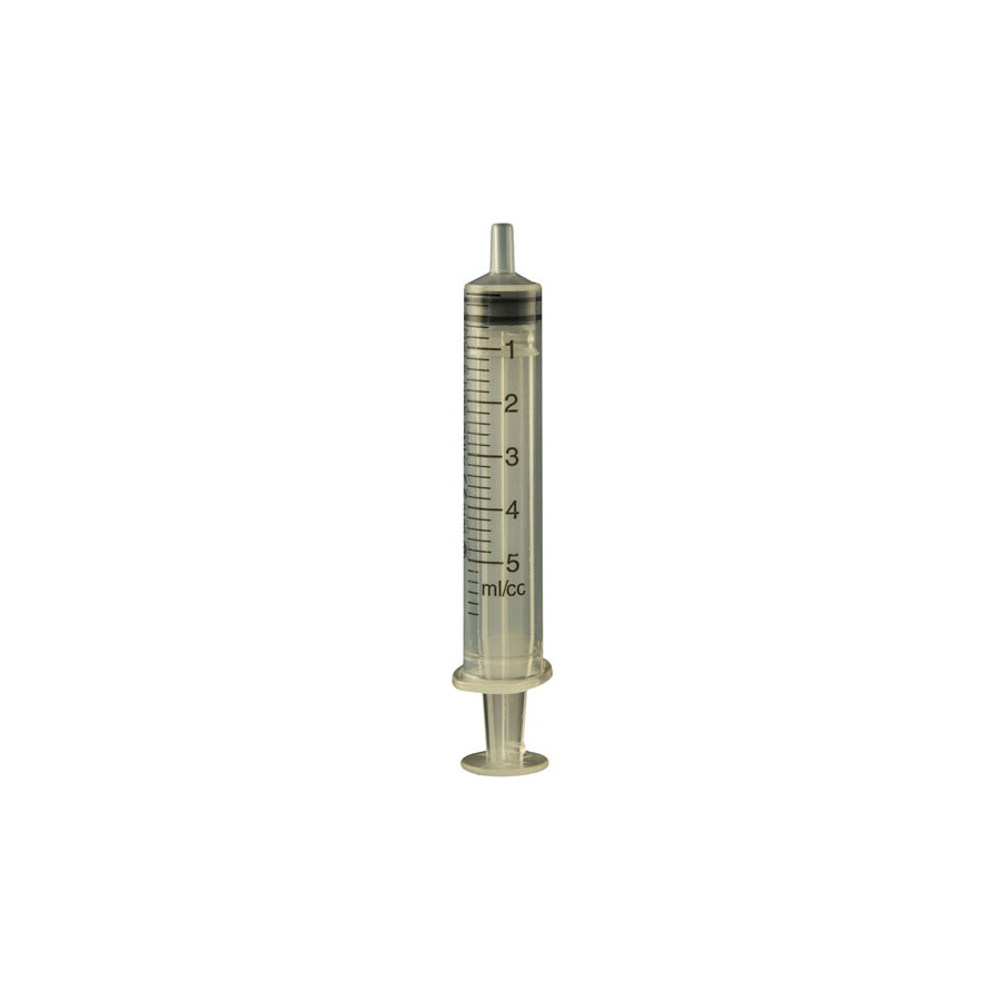 Jensen Global JG5CC-LS-50 Luer Slip Calibrated 5 cc Manual Assembled Syringe 50/Bag