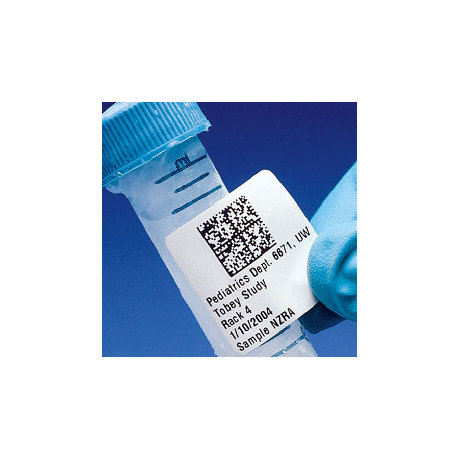 Brady THT-154-490-3 Freezerbondz Thermal Transfer Printer Labels, 1.25" W x .375" H, 3000/Roll