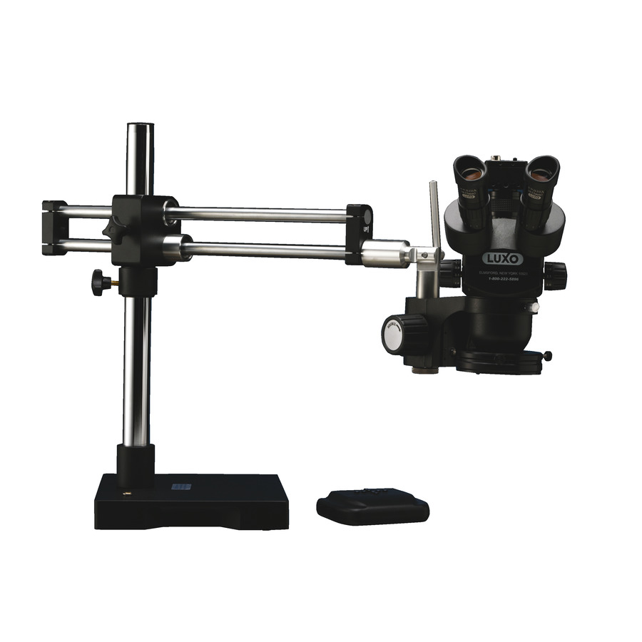 LX Microscopes / UNITRON 23725RB-USBSRTRT-ESD TRU Microscope w/Dual Boom Stand, w/Dimmable LED-HO Ring Light & USB 2.0 Camera