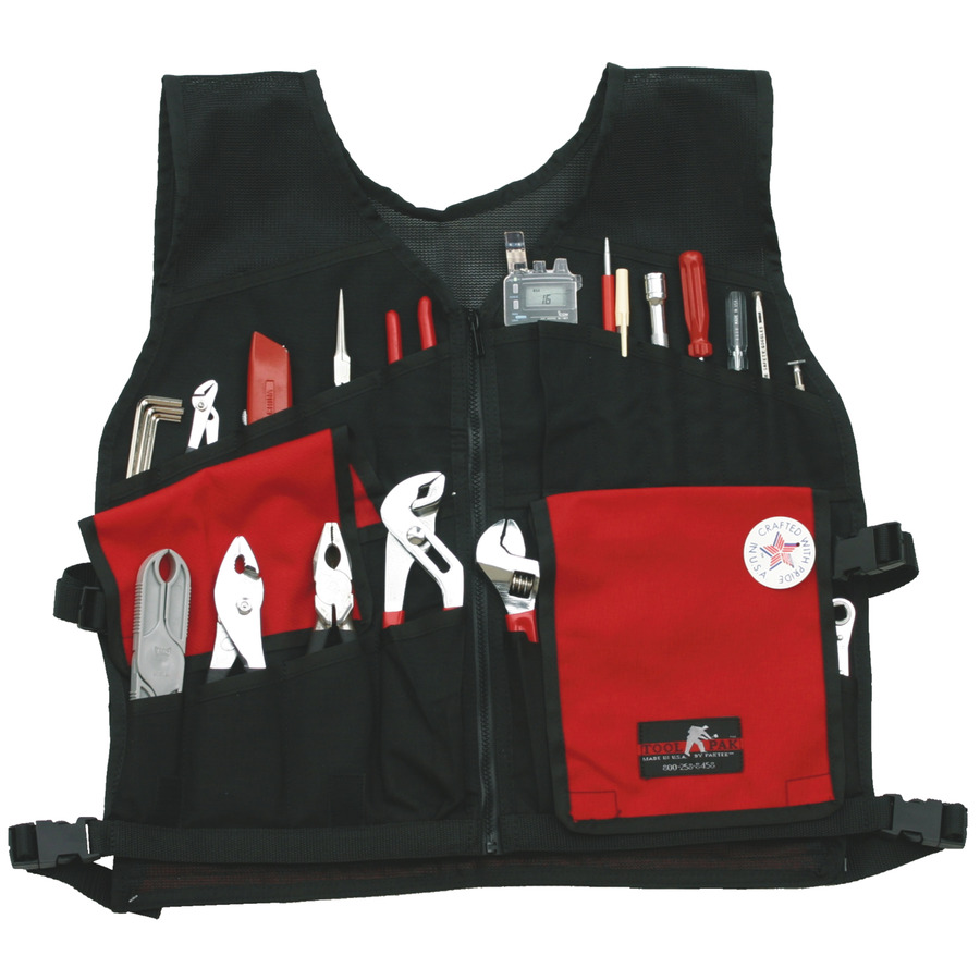 Paktek 94350 Multi Pocket Zipper Tool Vest