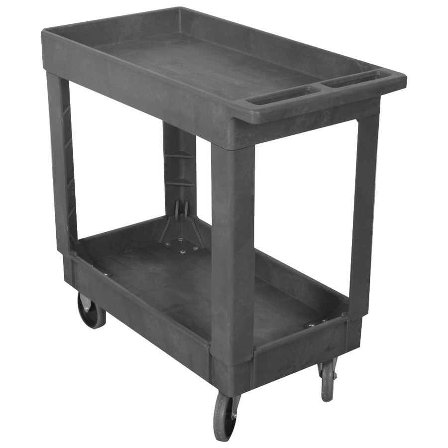 WESCO 270482 Two Shelf Standard Cart, 34.25" x 17.375" x 32.5"