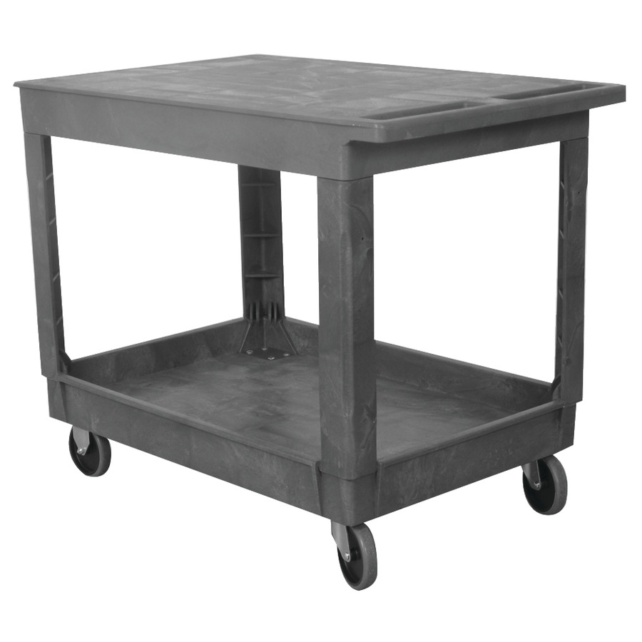 WESCO 270493 Two Shelf Standard Flat Top Cart, 40.25" x 25.5" x 32.5"