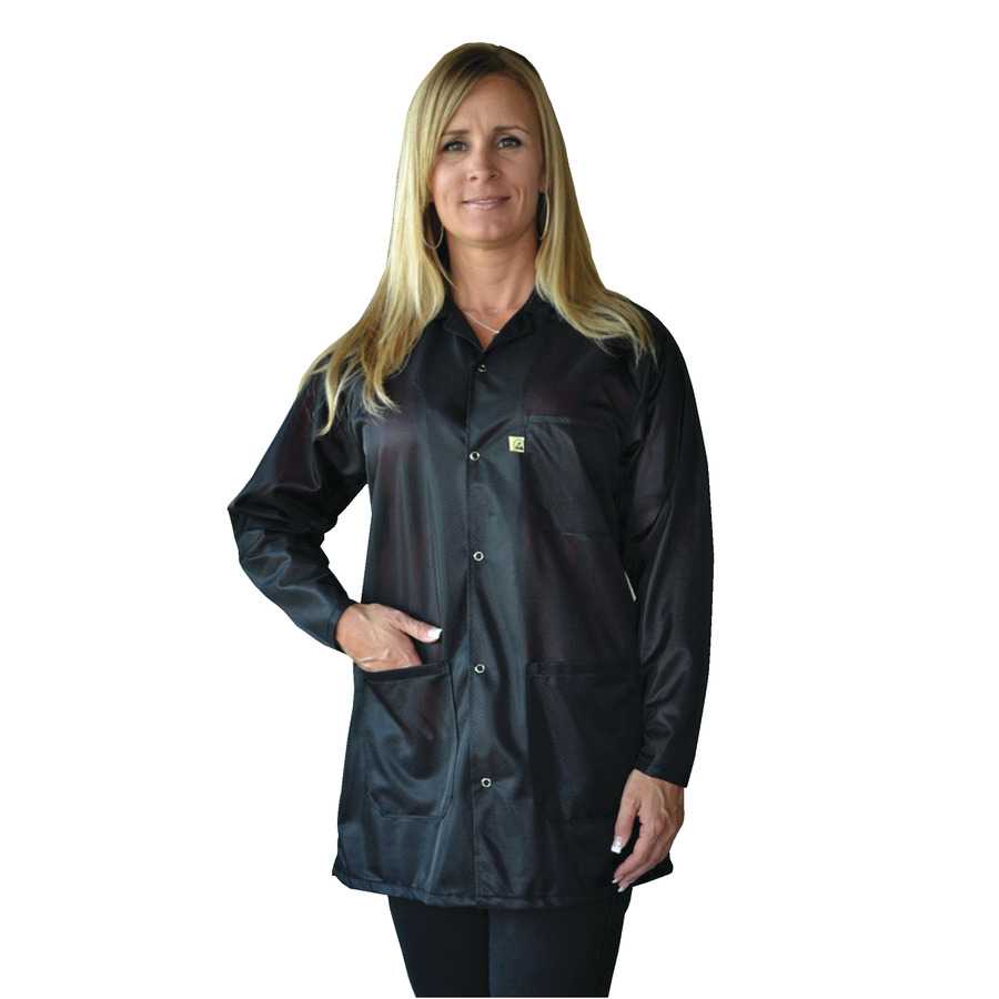 Tech Wear LOJ-93 ESD-Safe Jacket, Black, 3X-Large