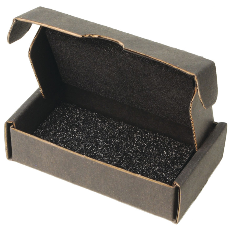 Protektive Pak 39536 Small Component Shipper, Black Foam, Top/Bottom, 3-7/16 x 2-1/8 x 1 in