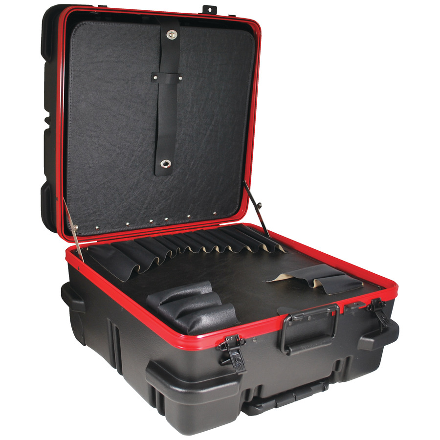9 Chicago Case 95-8586 Military Ready Wheeled Black Tool Case with 2 Pallets 