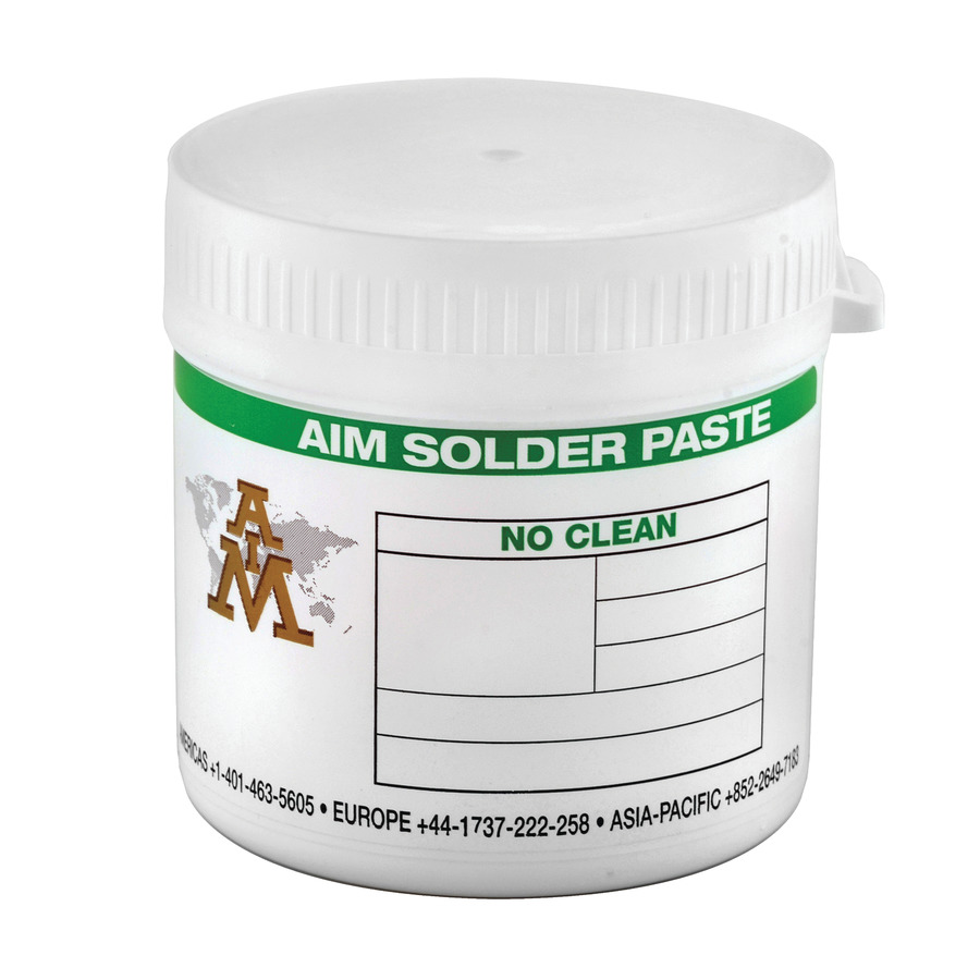 AIM Metals NC258 Sn63/Pb37 No Clean Solder Paste, Type 4, 250 Gram Jar