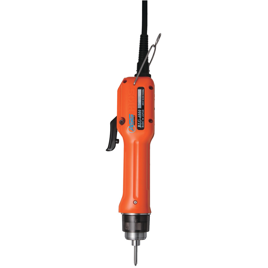 ASG-Jergens 65569-PROMO Electric Screwdriver, 1/4" Hex Drive, 730 RPM, Brushless, Lever/Push-to-Start, 9.3", DC, BLG-5000X-HT Series