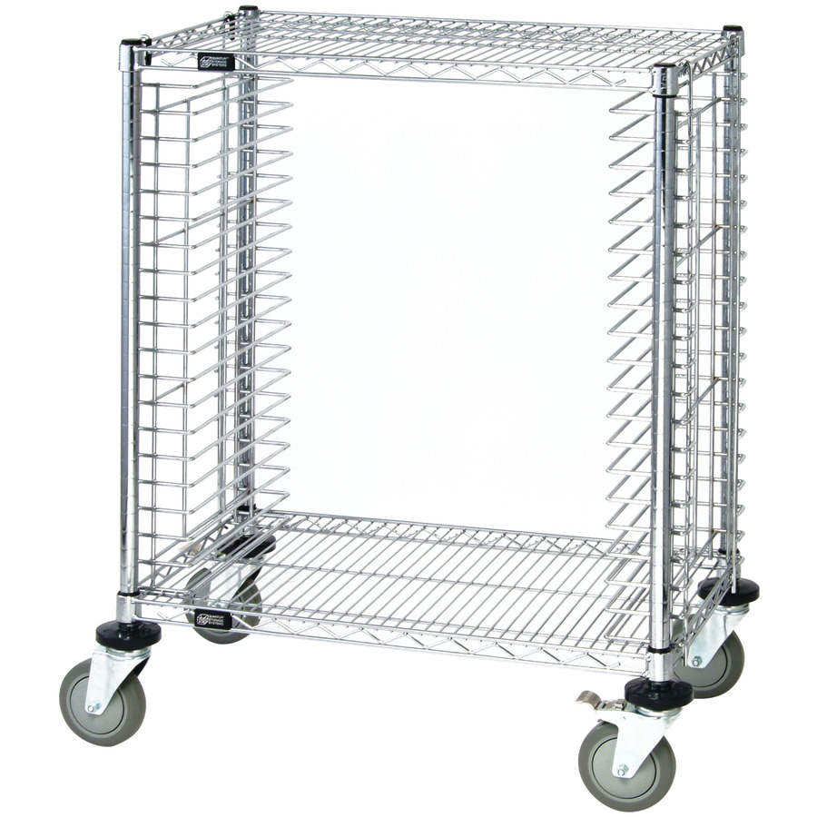 Quantum Storage Systems TC-19CO ESD-Safe Tray Cart, Side Load, 18" x 30" x 39"