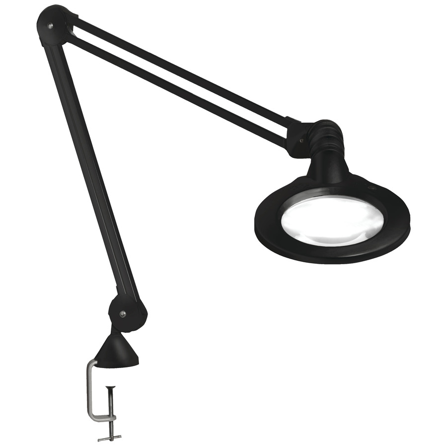 Vision-Luxo KFL026027 ESD-Safe KFM LED Magnifier, 45" Arm, 5-Diopter Lens, Edge Clamp