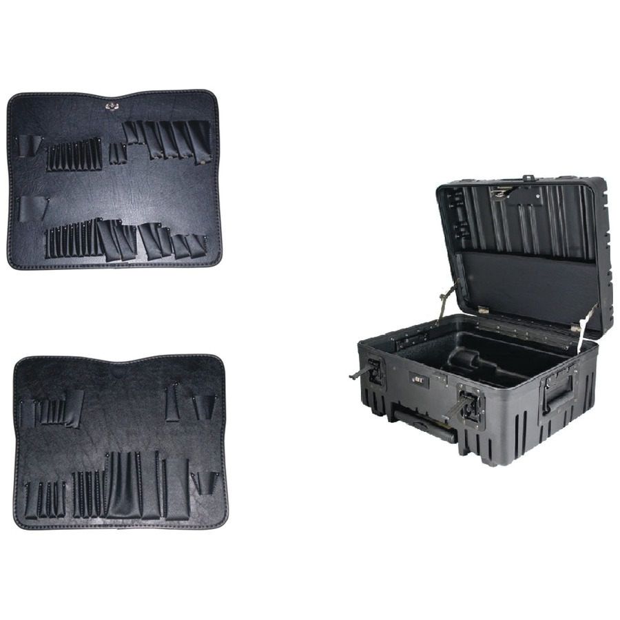 Jensen Tools 479-722 Horizontal Wheeled Tool Case & JTK-17 Tool Pallets