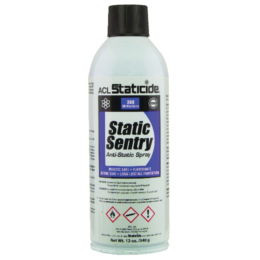 ACL Staticide 2006 Staticide® Static Sentry Anti-Static Aerosol Spray, 12 oz Can
