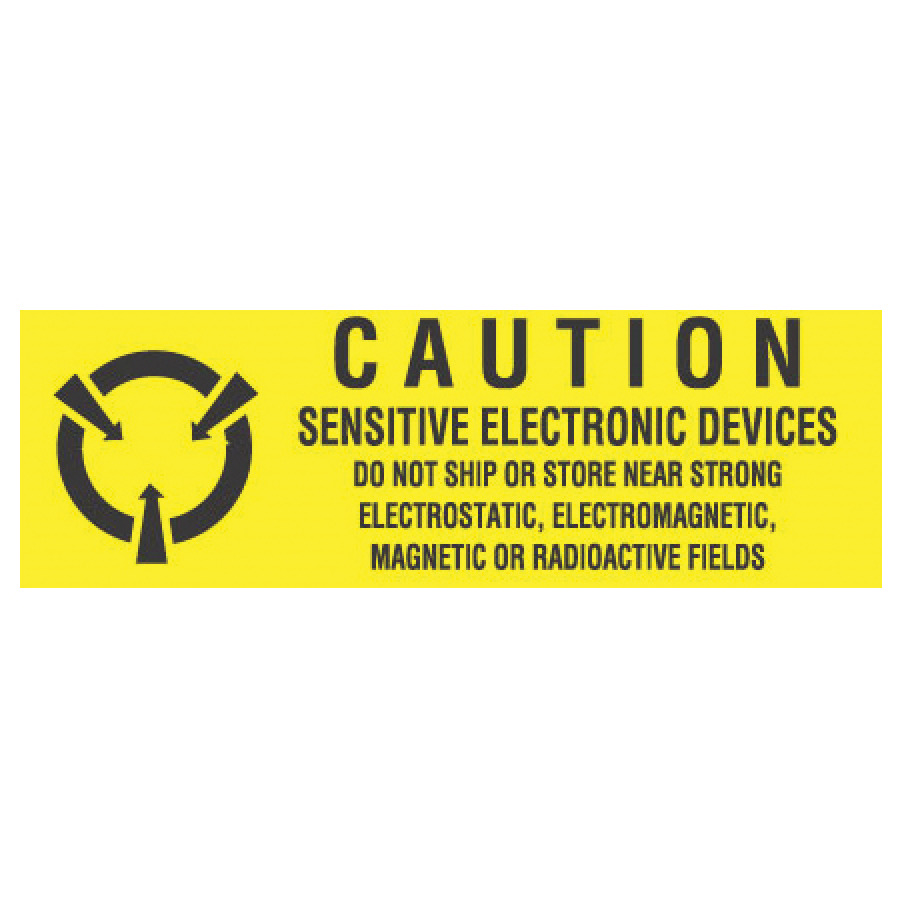 Transforming Technologies LB9050 Caution Labels Sensitive Electronic Devices, 5/8" x 2", 500/Roll