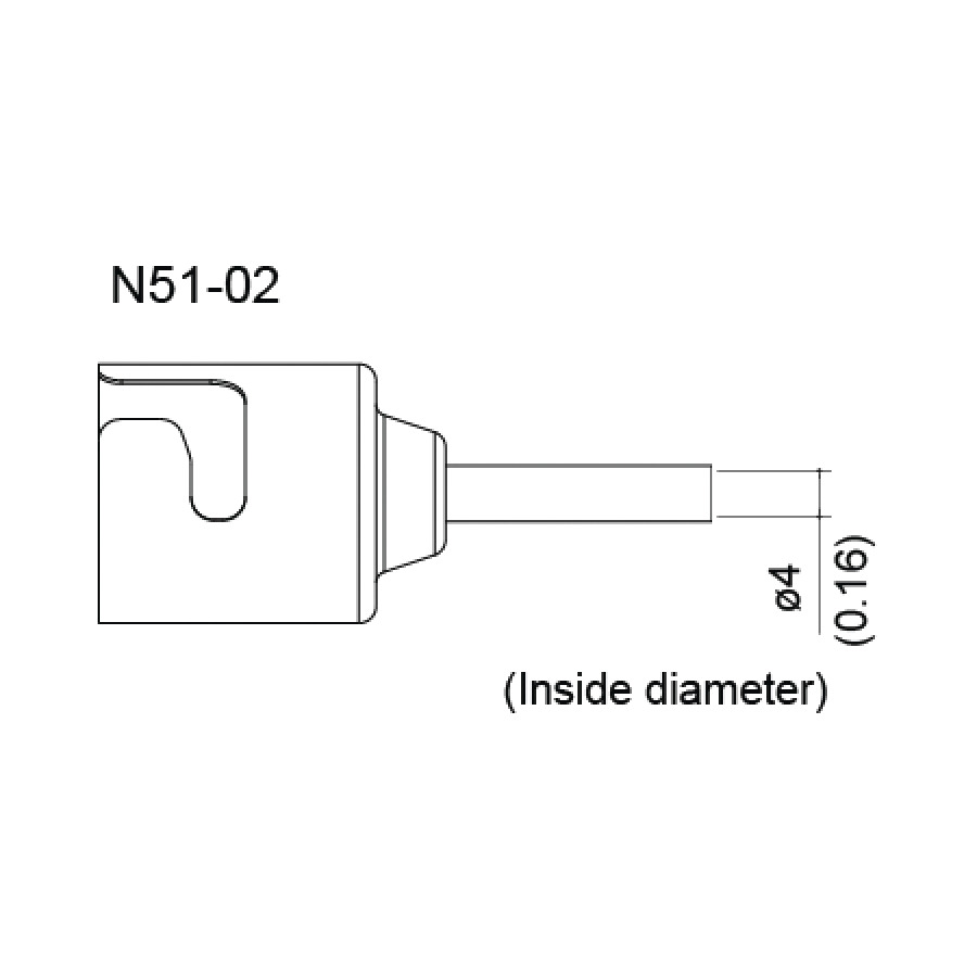 Hakko N51-02 4.0MM Single Nozzle