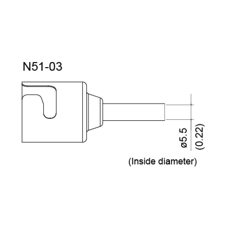 Hakko N51-03 5.5MM Single Nozzle