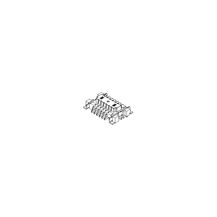 Molex 48126-1201 Board To Board & Mezzanine Connectors Mdc .8mm, Btb Plug Sm Plug Smt 12 Circuit,s L/F