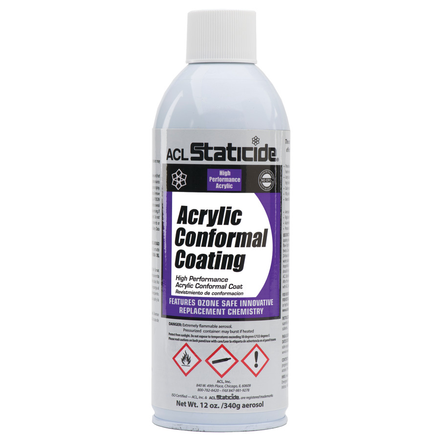 ACL Staticide 8690 Acrylic Conformal Coating, 12 oz. Can