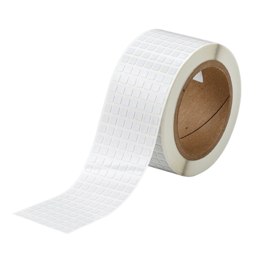 Brady THT-70-727-20 High-Temperature Industrial Polyimide Labels, .250" x .250", 20,000/Roll