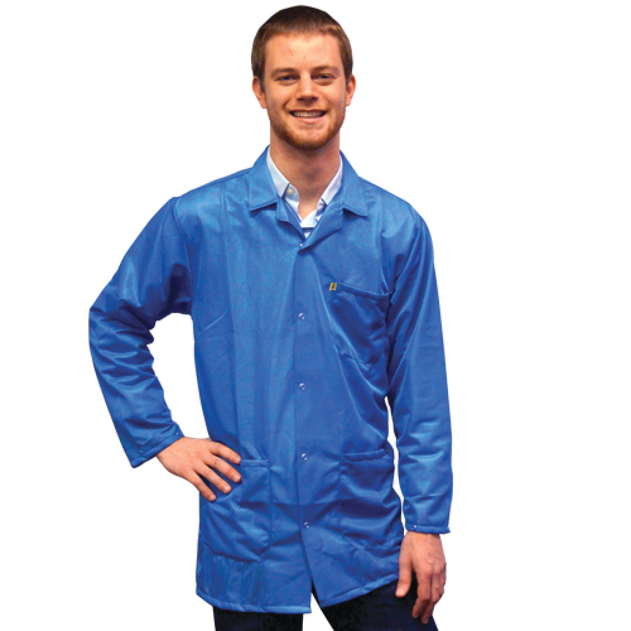 Transforming Technologies JKC9026SPLB ESD-Safe Jacket, Light Blue, 2X-Large