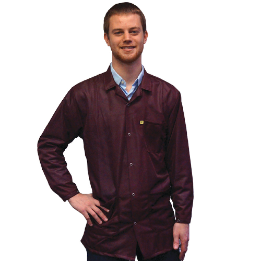 Transforming Technologies JKC9023SPMR ESD-Safe Jacket, Maroon, Medium