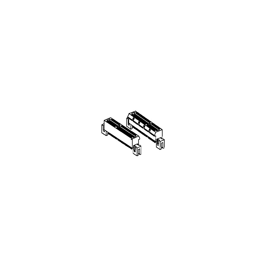 Molex 48248-0201 PCI Express Connector, Right-Angle Stra Addle Socket L/F 98P