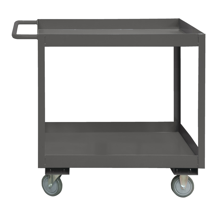 Durham Mfg RSC3-1830-2-95 Two-Shelf Heavy Duty Utility Cart with 3" Lips, 18" x 30" x 37-5/8"